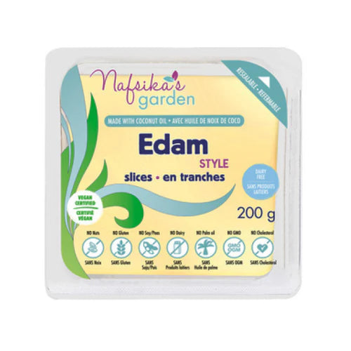 NAFSIKA’S GARDEN – Vegan Edam Style Slices (200g)