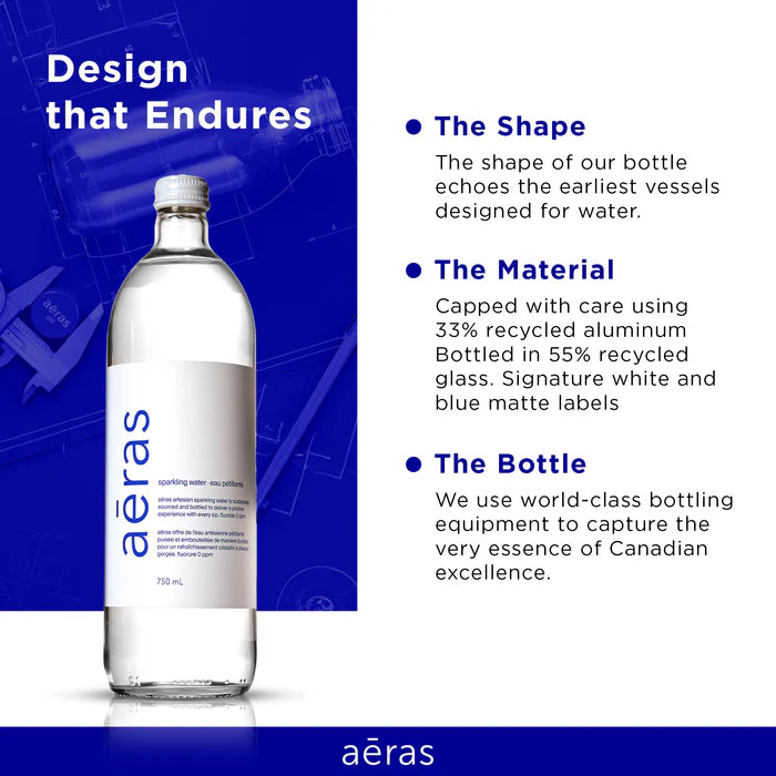 Aeras Premium Sparkling Water (Glass) (12x750ml)