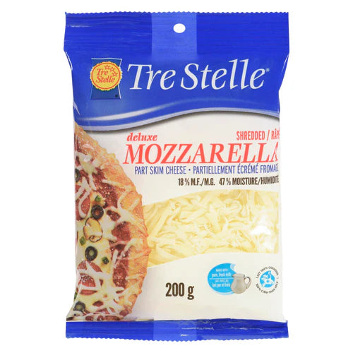 TRE STELLE – Deluxe Shredded Mozzarella (200g)