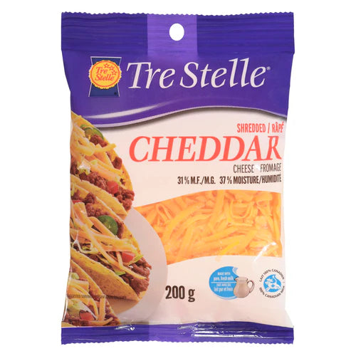 TRE STELLE – Shredded Cheddar Mild (200g)