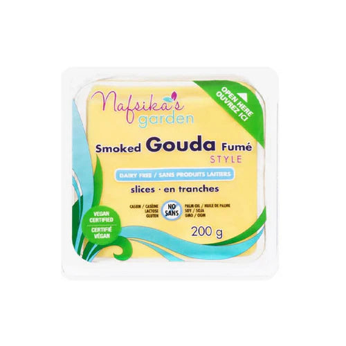 NAFSIKA’S GARDEN – Vegan Smoked Gouda Style Slices (200g)