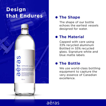 Aeras Premium Sparkling Water (Glass) (12x750ml)