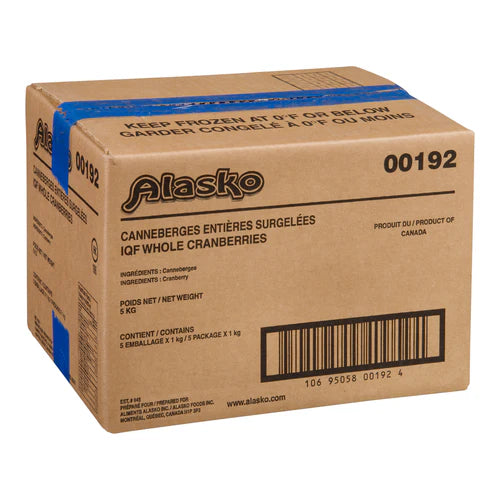 ALASKO - Whole Cranberries (5x1KG)