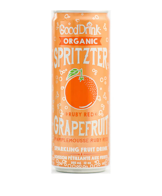 GoodDrink – Organic Spritzer Ruby Red Grapefruit (12x355ml)