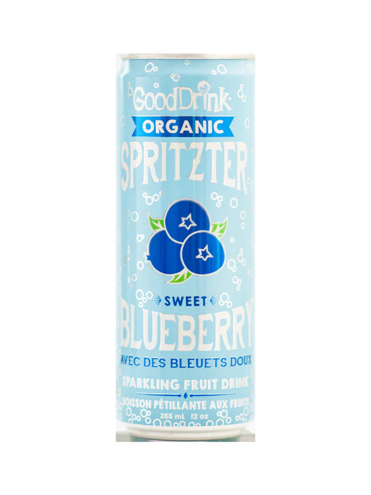 GoodDrink – Organic Spritzer Sweet Blueberry (12x355ml)
