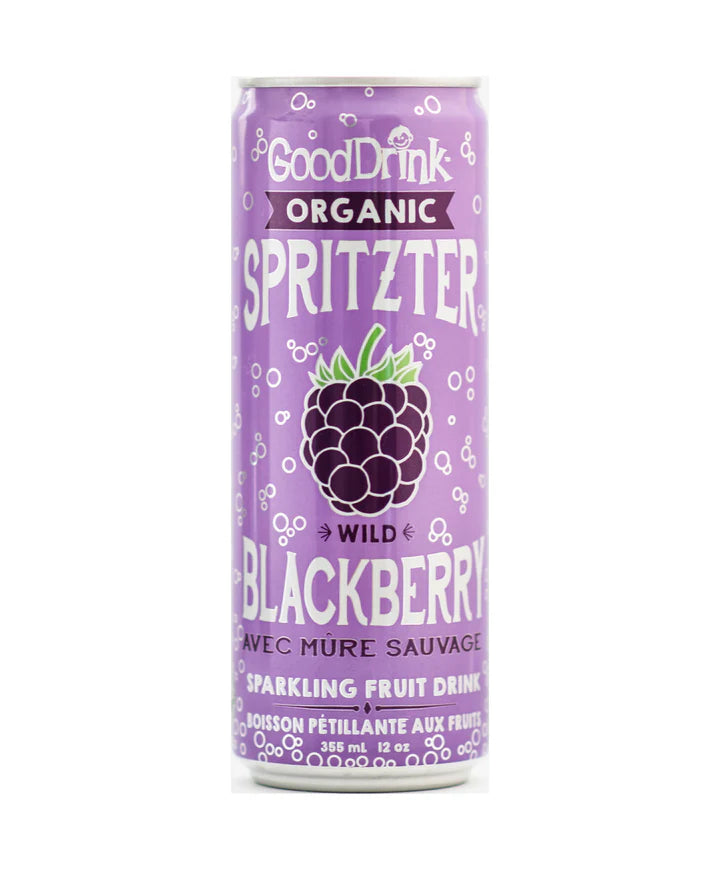 GoodDrink – Organic Spritzer Wild Blackberry (12x355ml)