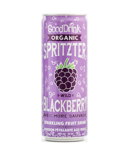 GoodDrink – Organic Spritzer Wild Blackberry (12x355ml)