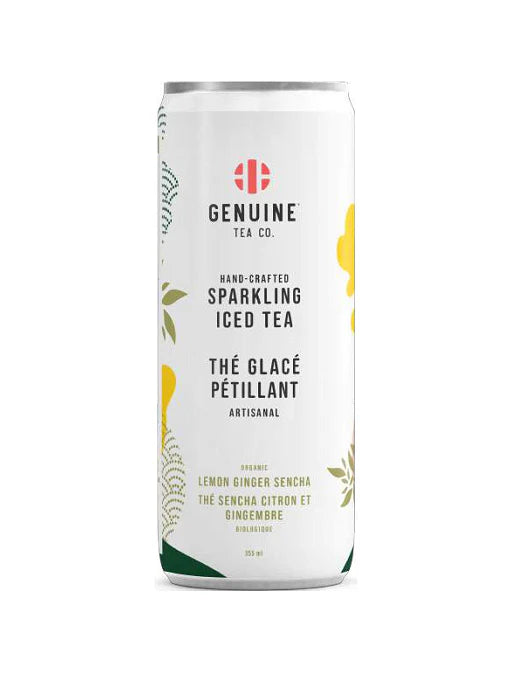 Organic Lemon Ginger Sencha Sparkling Tea (24x355ml)