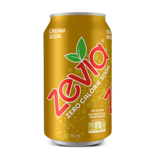 Zevia Soda – Cream Soda (24x355ml)
