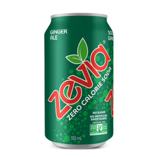 Zevia Soda – Ginger Ale (24x355ml)