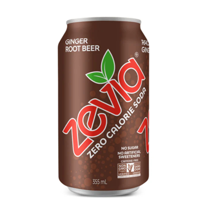 Zevia Soda – Ginger Root Beer (24x355ml)