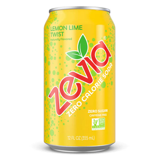 Zevia Soda – Lemon Lime Twist (24x355ml)